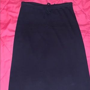 Navy long skirt